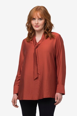 Ulla Popken Blouse in Bruin: voorkant