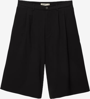 Pantalon à pince Pull&Bear en noir : devant