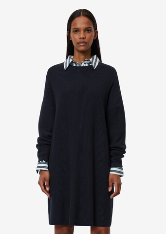 Marc O'Polo Knitted dress in Blue: front