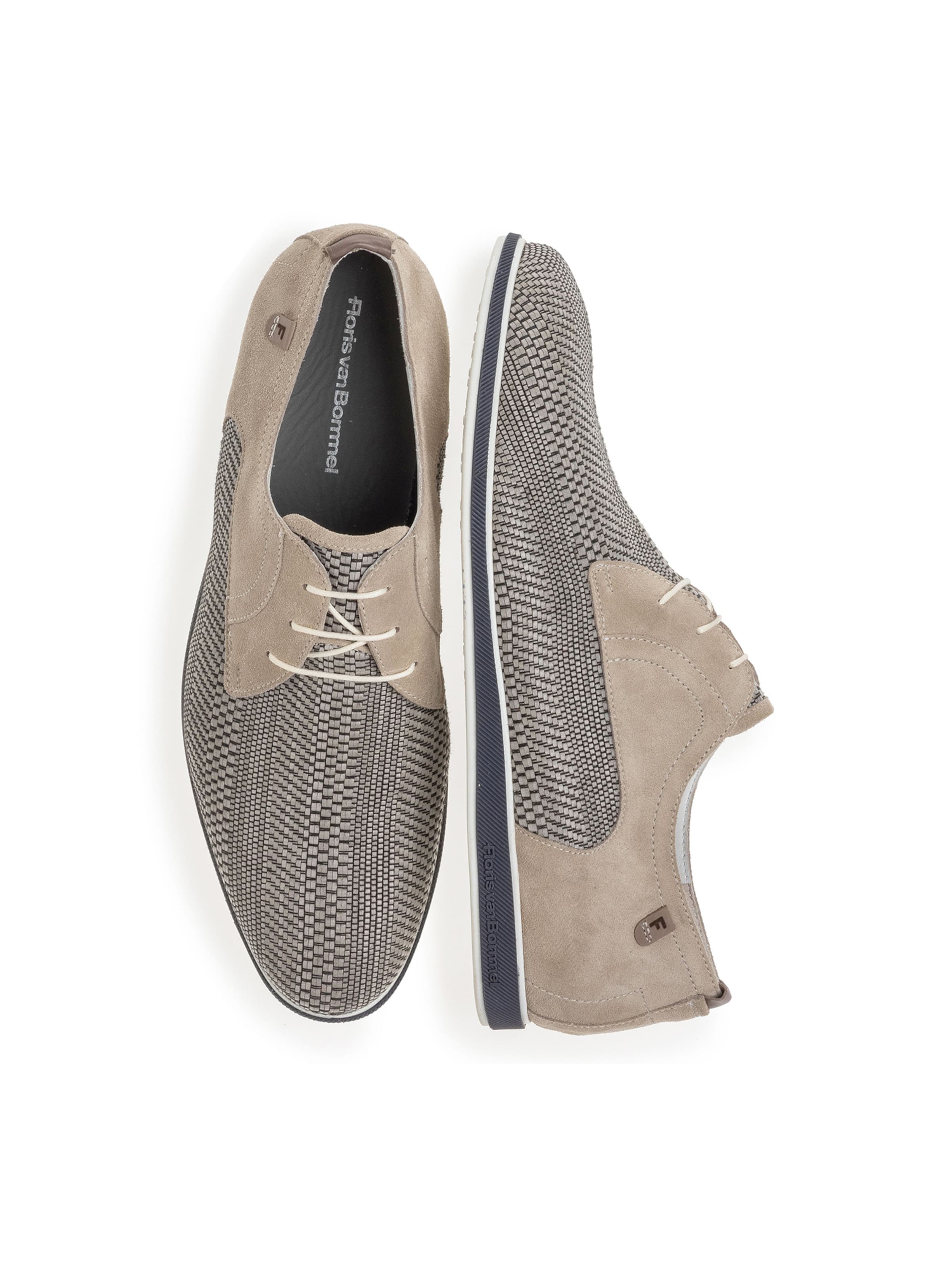 Floris van Bommel Veterschoen 'Presli 02' in Grijs