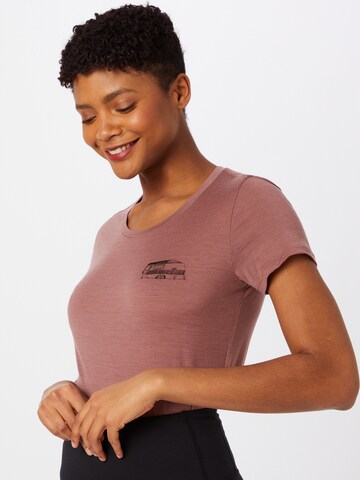 ICEBREAKER - Camiseta funcional 'Tech Lite' en rosa: frente