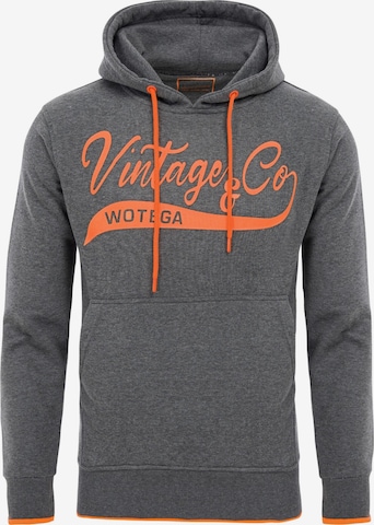 WOTEGA Sweatshirt 'WT Star' in Grau: Vorderseite