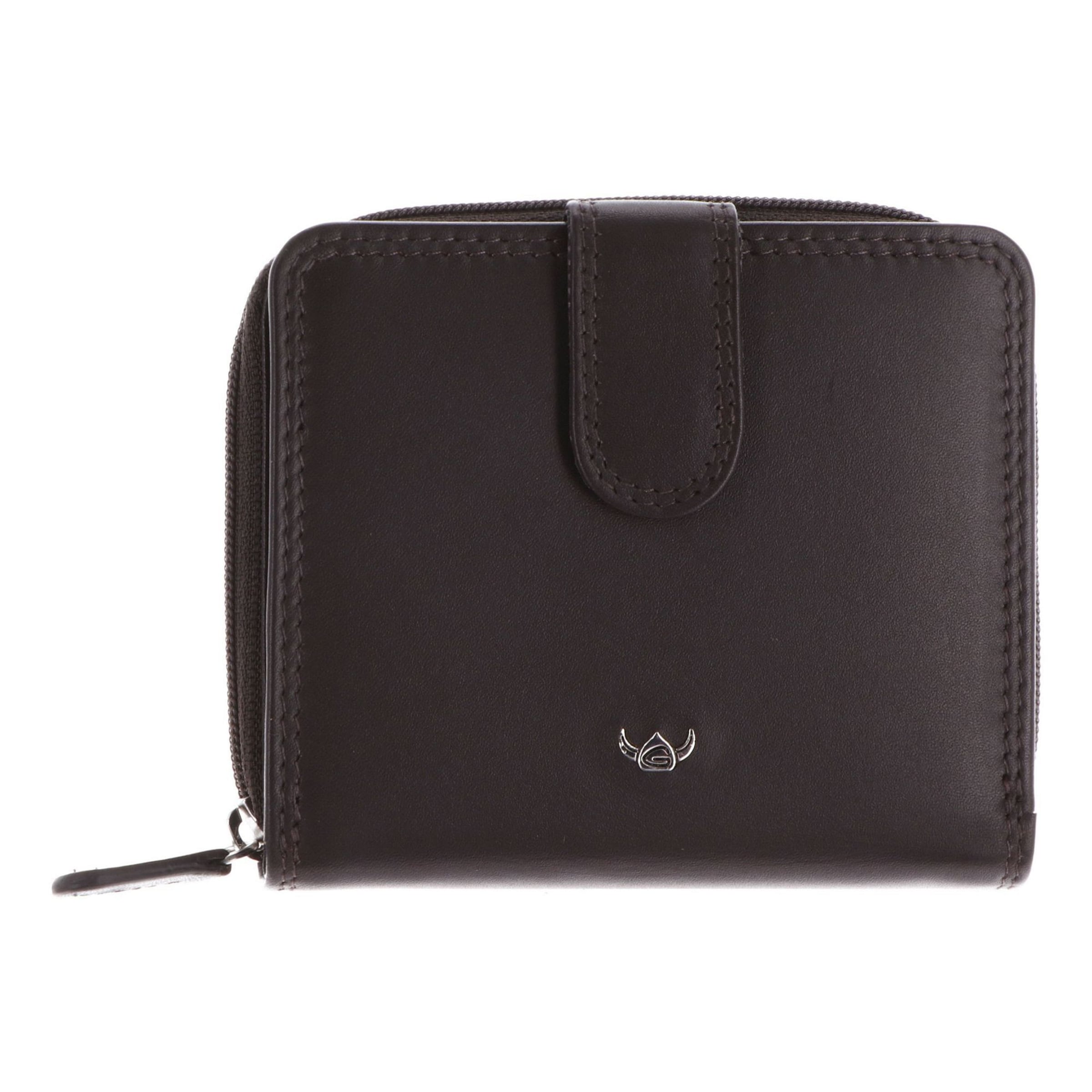Porte-monnaies 'Polo ' GOLDEN HEAD en marron : devant