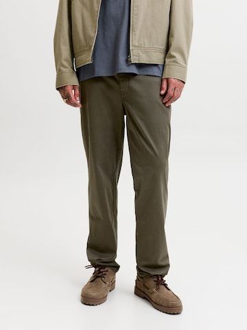 JACK & JONES - regular Pantalón chino 'JPSTOllie' en verde: frente