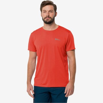 JACK WOLFSKIN Functioneel shirt 'PACK AND GO' in Rood: voorkant