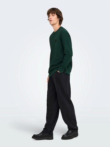 Felpa di Only & Sons in verde