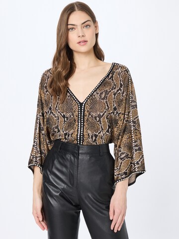 Karen Millen Blouse in Bruin: voorkant