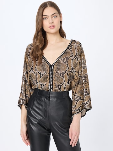 Karen Millen - Blusa em castanho: frente