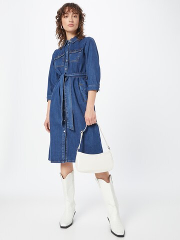 MORE & MORE Shirt Dress in Blue