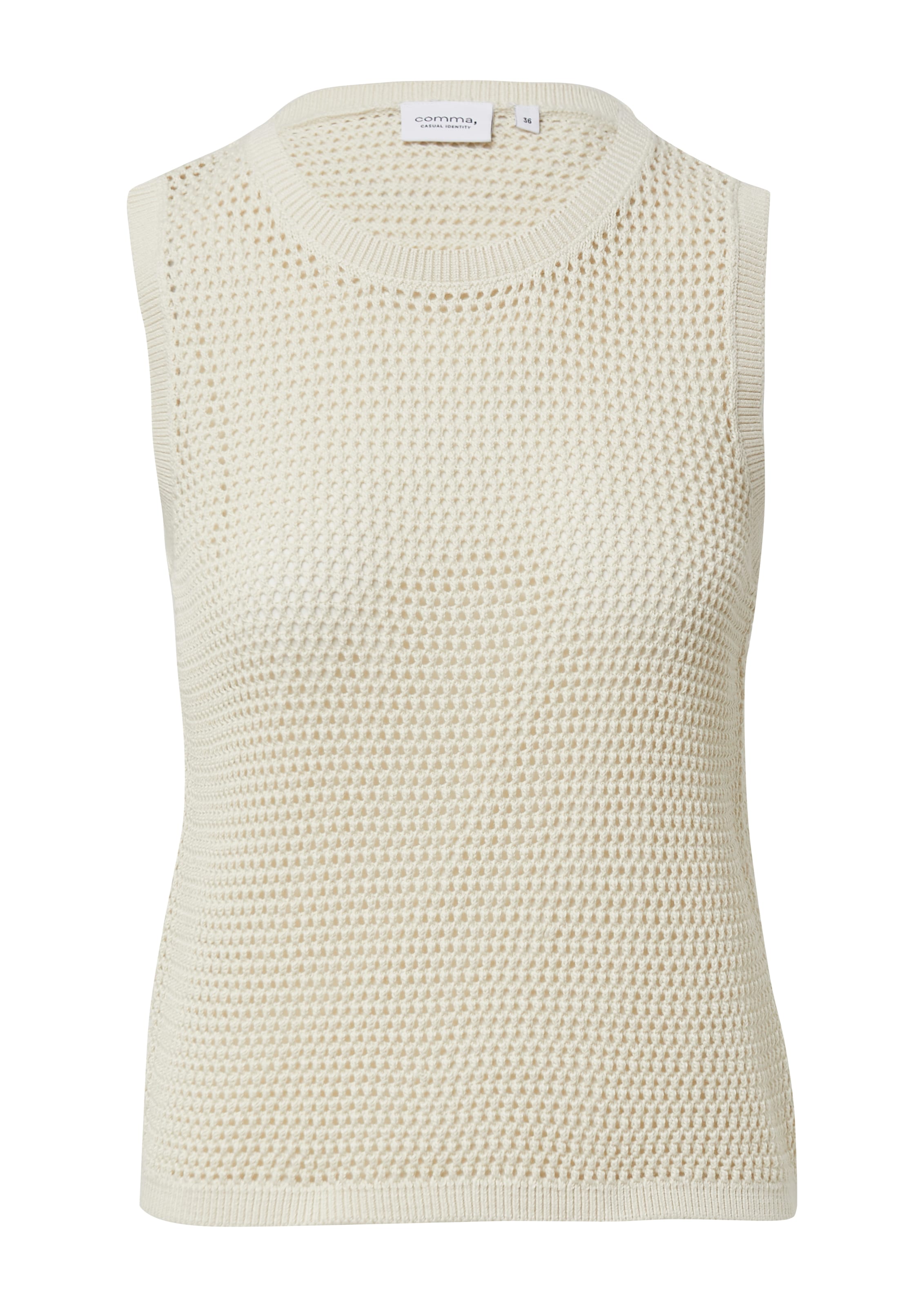 comma casual identity Sweater in Beige: front