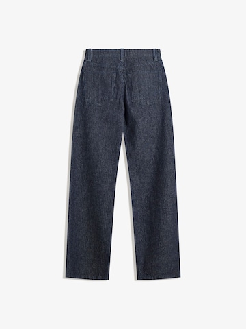Bershka Wide leg Jeans in Blauw