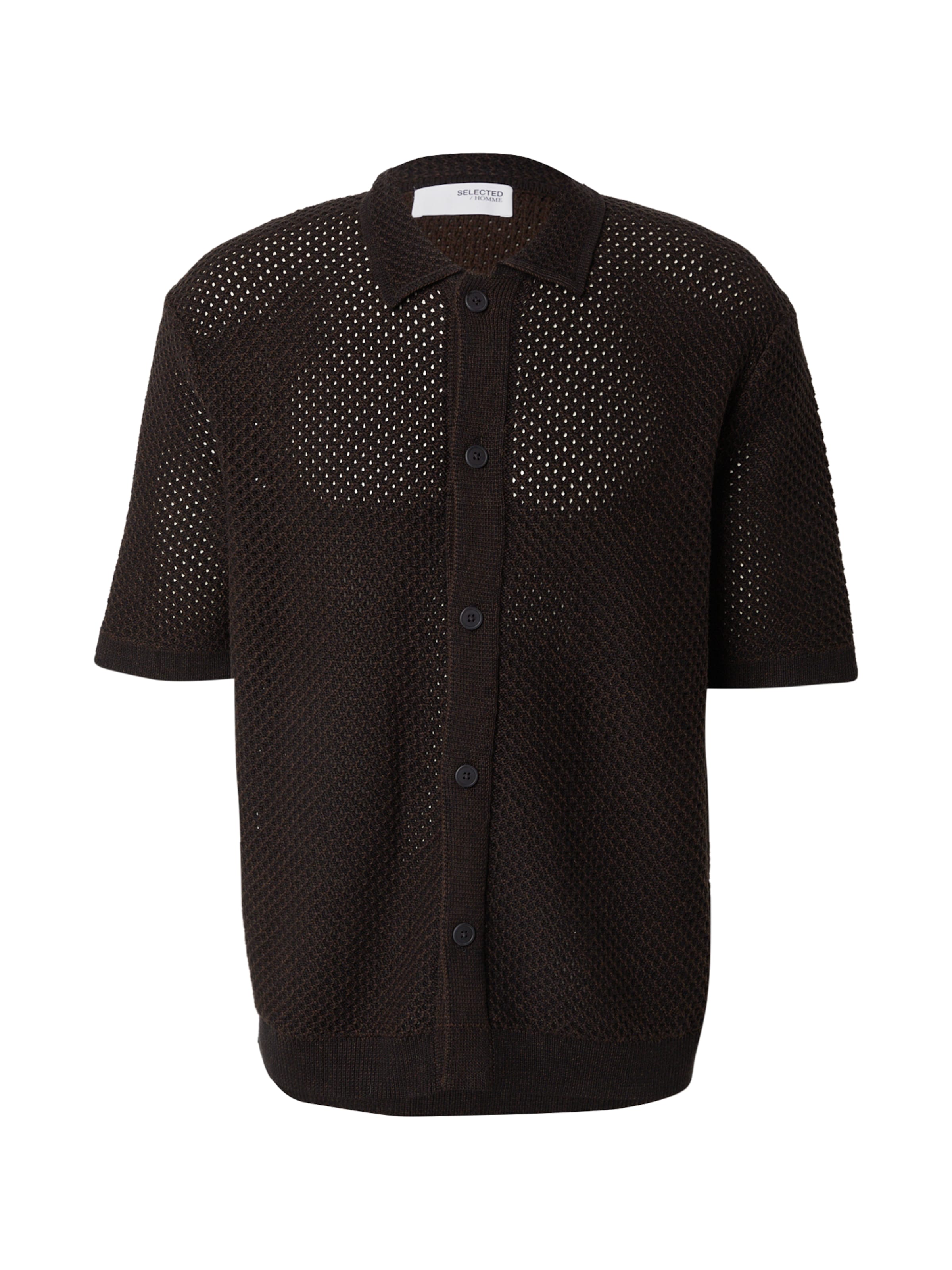 SELECTED Kofta 'SLHGINGER' i svart: framsida