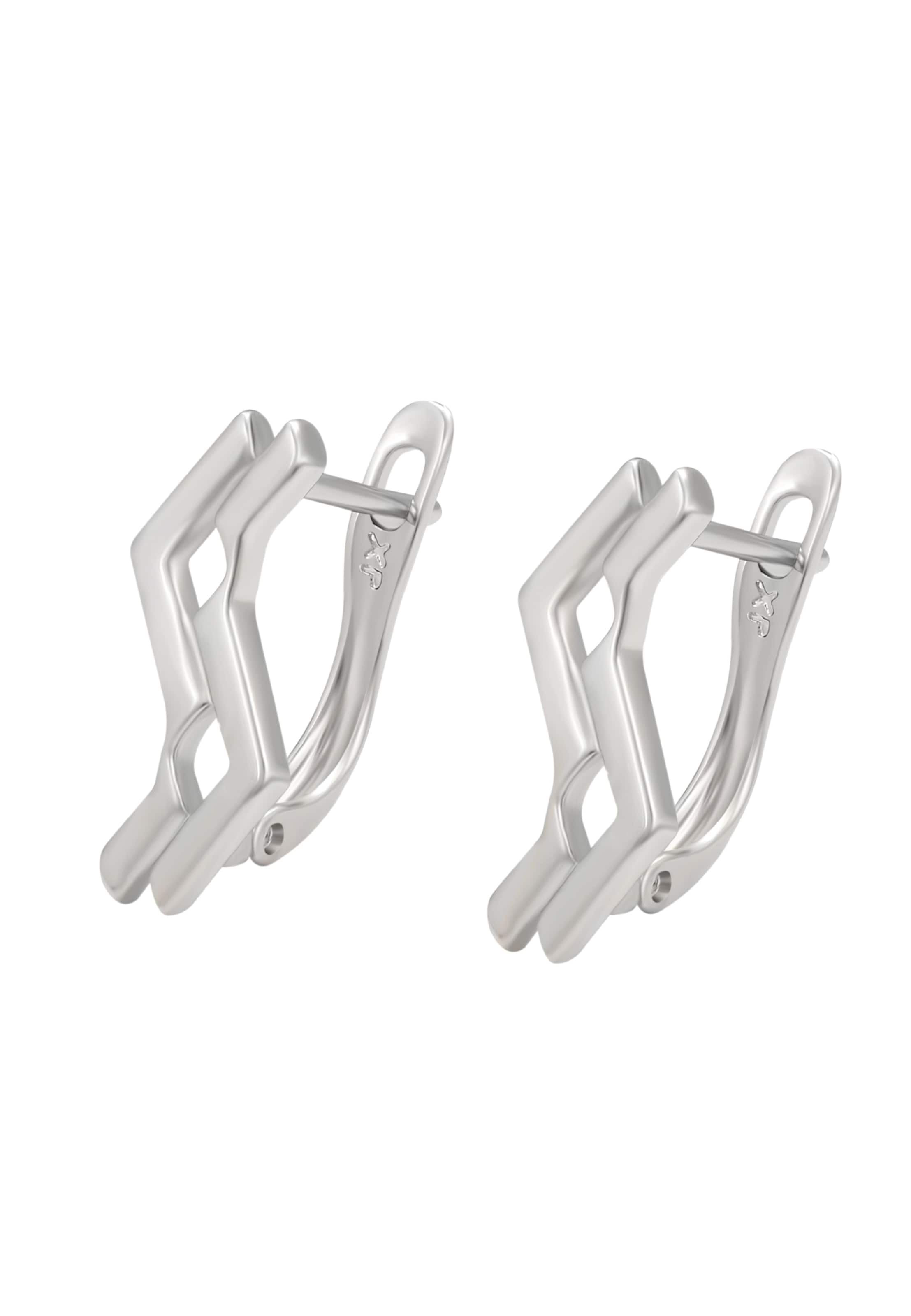 Boucles d'oreilles Gaya en argent : devant