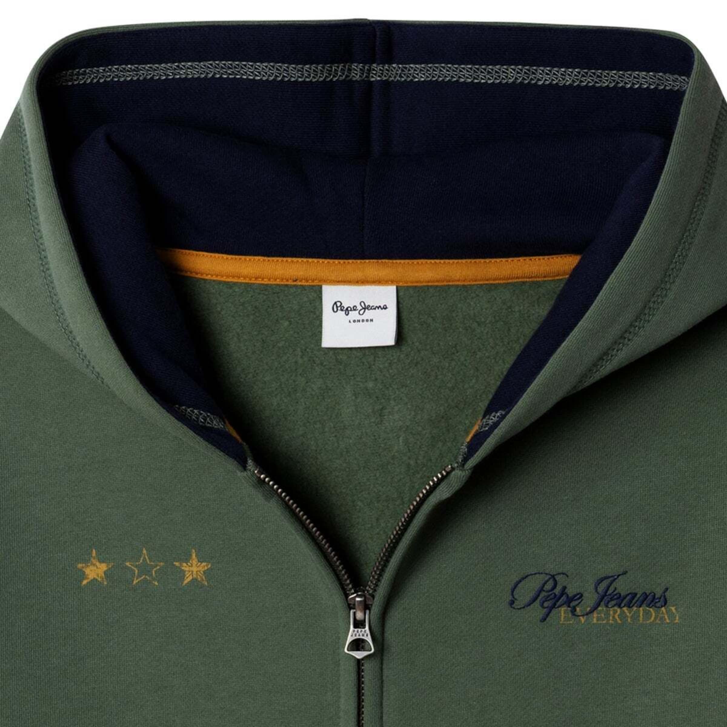 Pepe Jeans - Sudadera con cremallera 'Tate' en verde