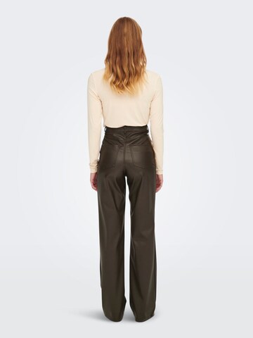 Regular Pantalon ONLY en marron