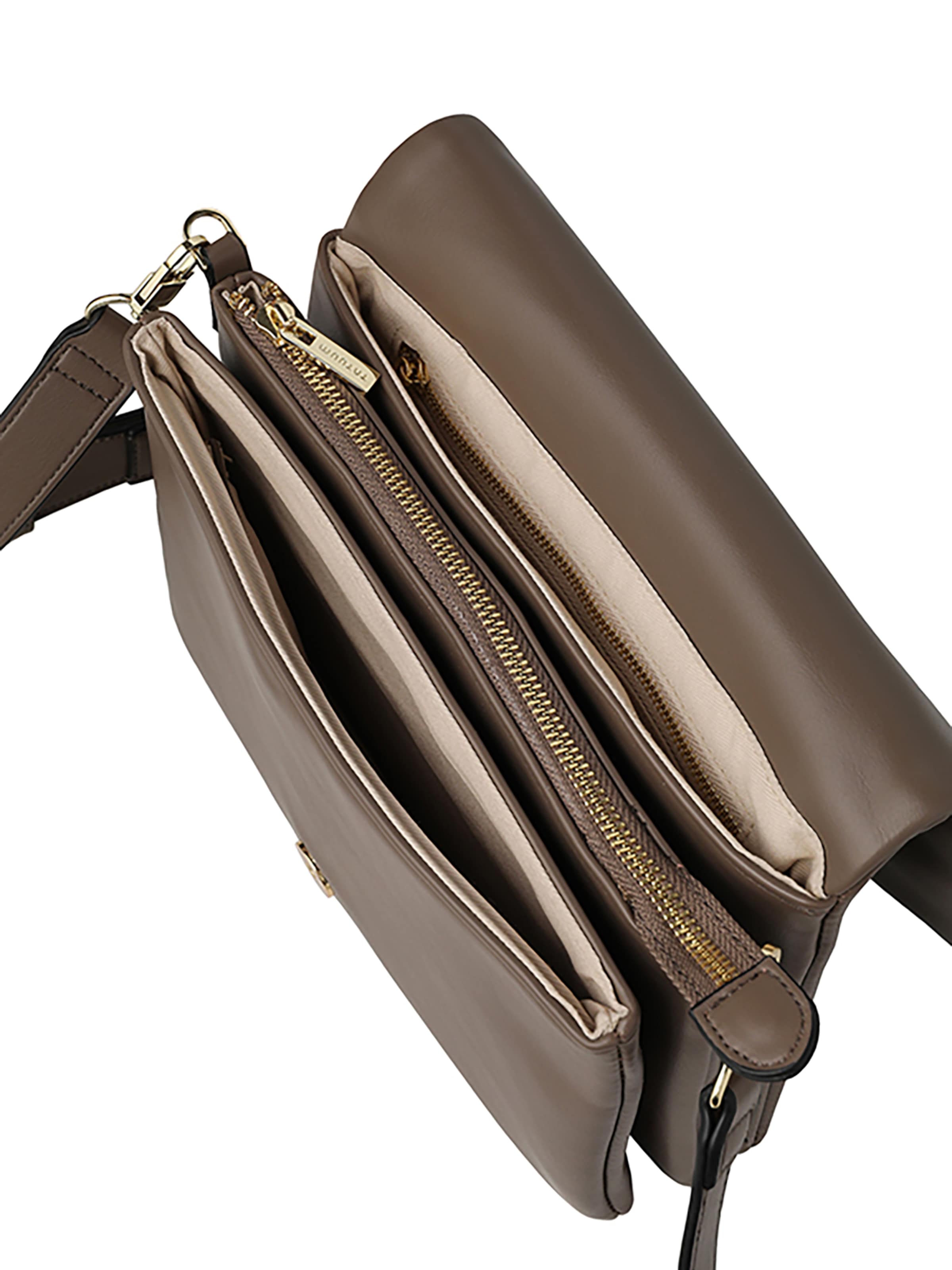 TATUUM - Mala de ombro 'Caressa' em bege