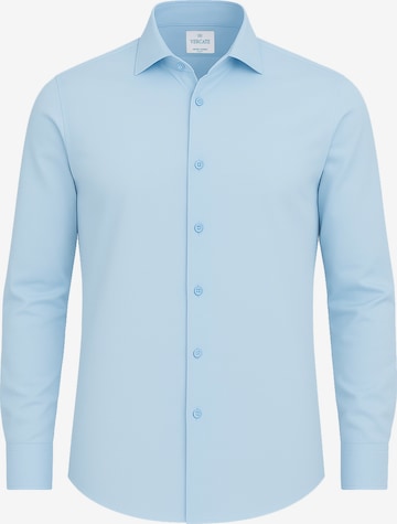 Vercate - Camisa clássica 'No. 26' em azul: frente