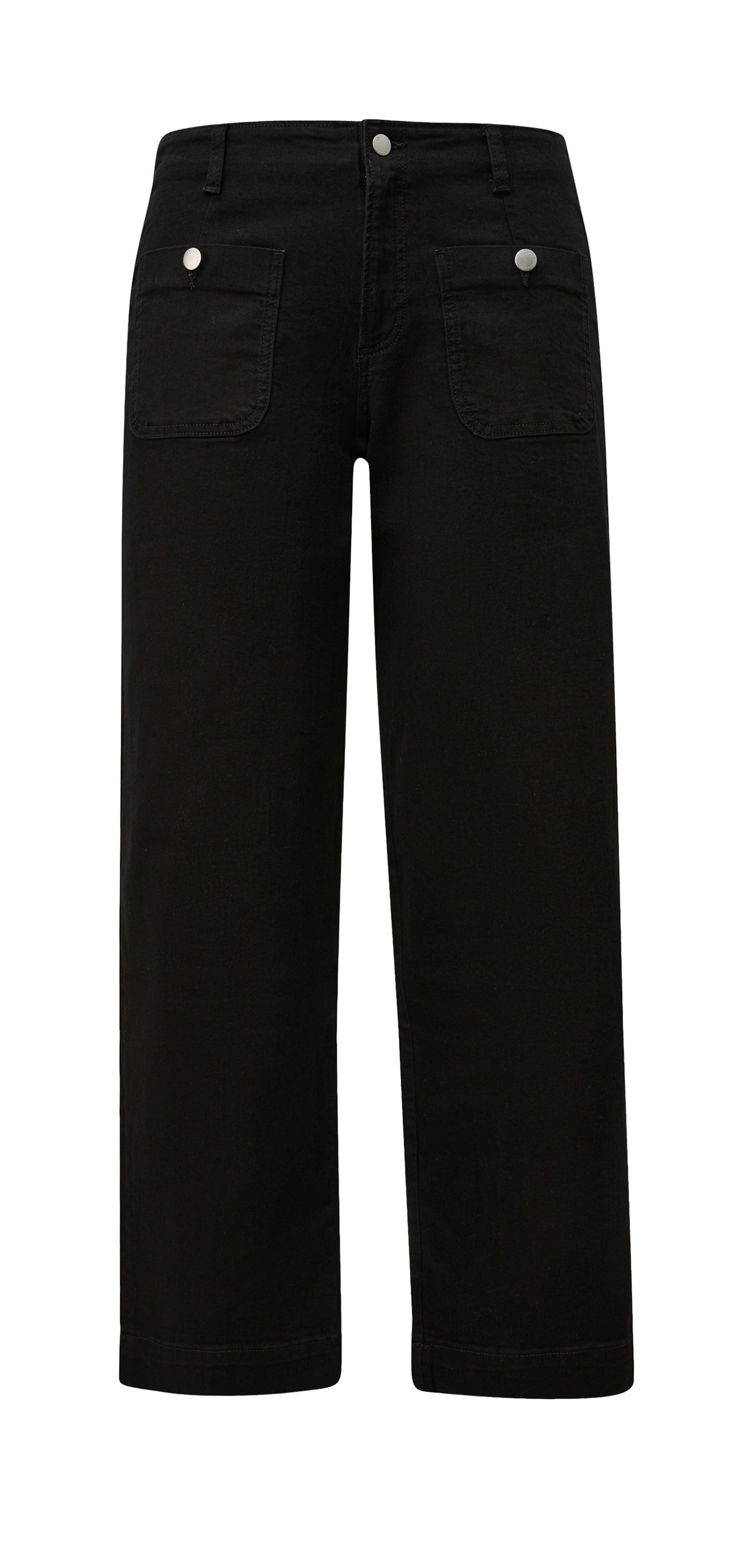 Wide Leg Jean QS en gris : devant