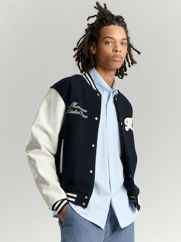 Mansour Übergangsjacke 'College Varsity Jacket' in Blau