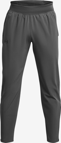 UNDER ARMOUR Regular Workout Pants ' OutRun The Storm ' in Grey