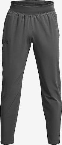UNDER ARMOUR Tapered Sports trousers in Grey: front