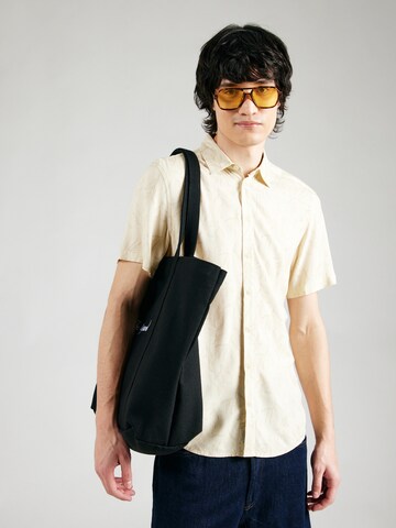 BLEND Regular fit Button Up Shirt 'BHACE' in Beige: front