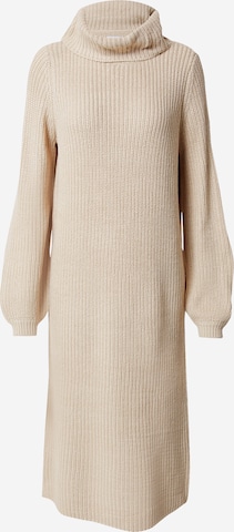 ONLY Knitted dress 'NICA' in Beige: front