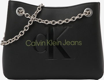 Calvin Klein Jeans Shoulder Bag in Black: front