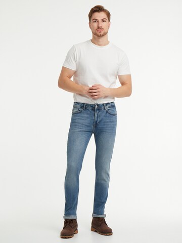 WEM Fashion Tapered Jeans 'Oscar' i blå