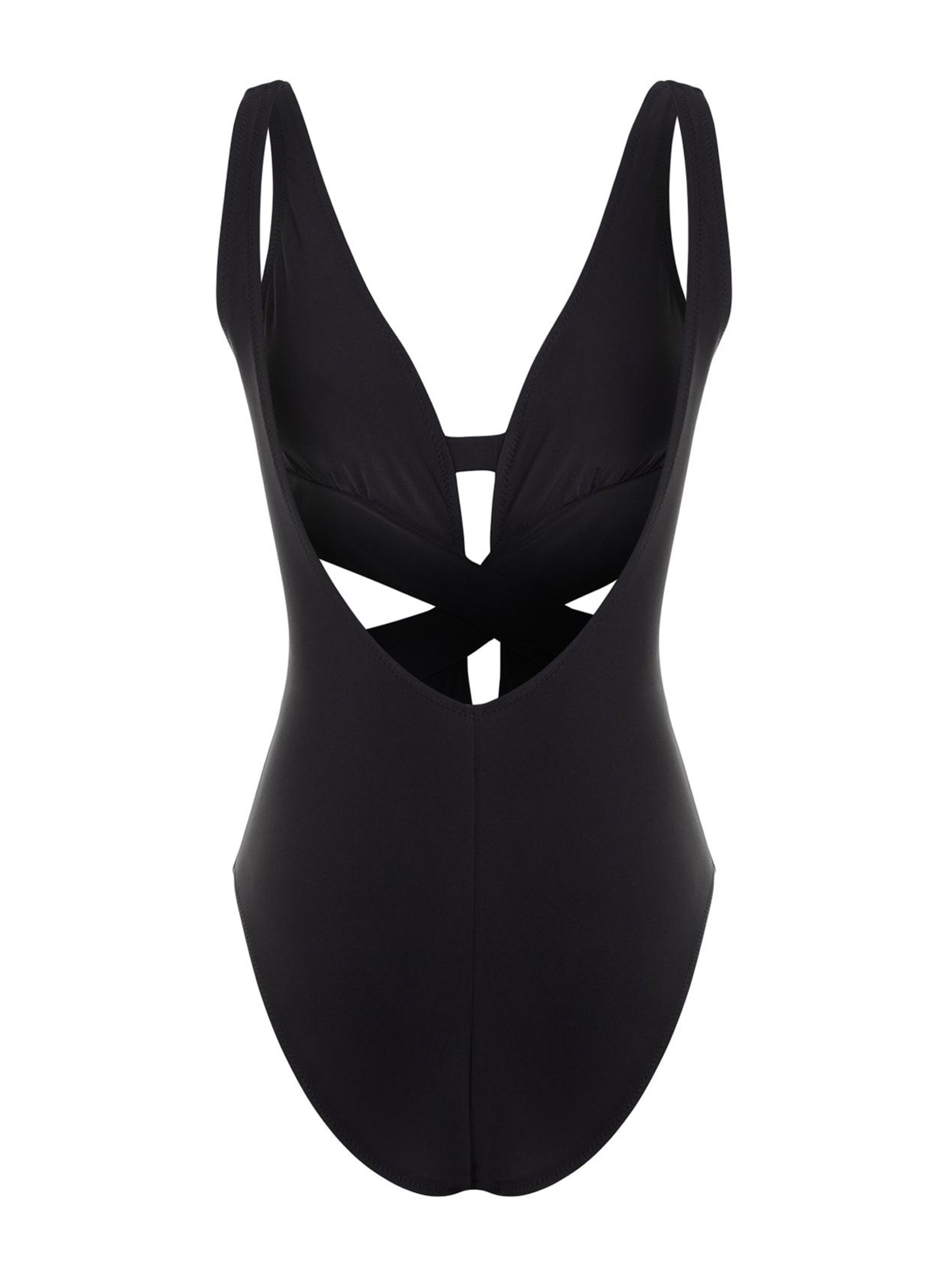 Trendyol Бюстие Бански костюм в черно