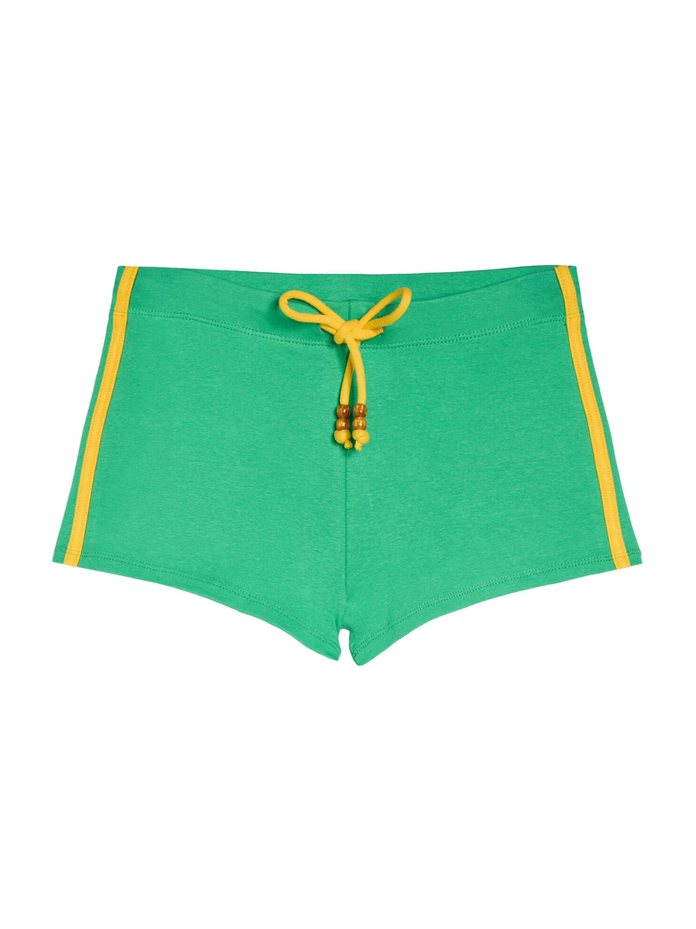 Bershka Shorts in gelb / jade, Produktansicht