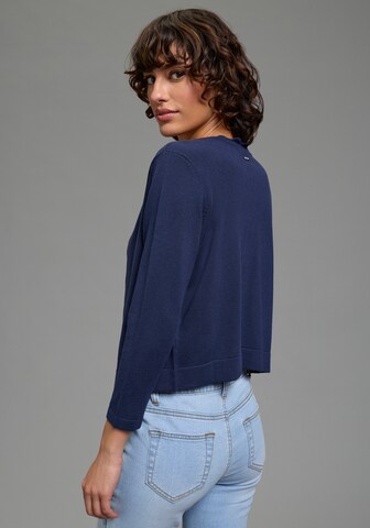 LAURA SCOTT Knit Cardigan in Blue