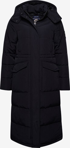 Manteau d’hiver 'Everest' Superdry en noir : devant