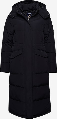 Superdry Winter Coat 'Everest' in Black: front