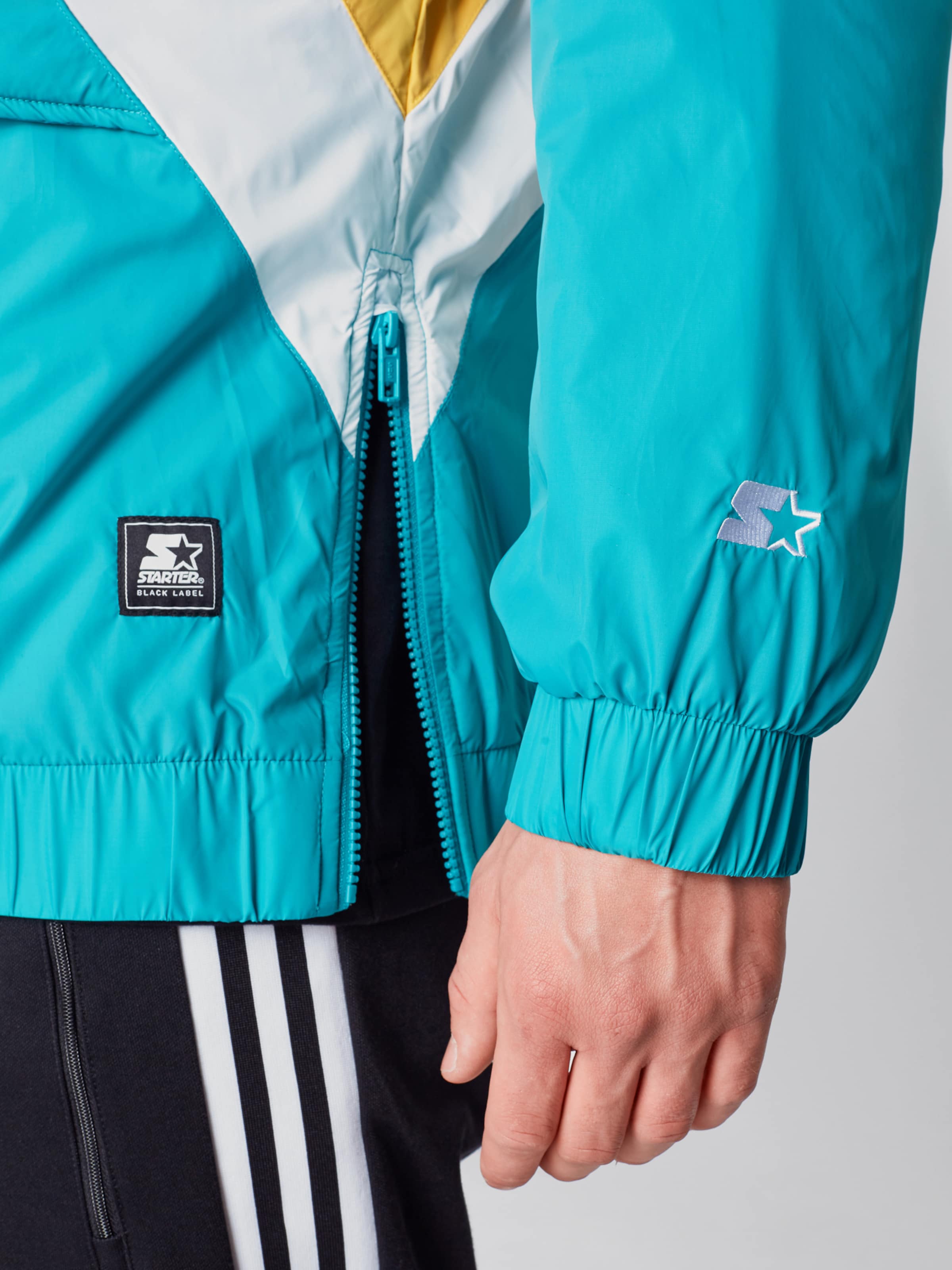 Starter Black Label Jacke in türkis gelb pink weiß Starter Black Label Jacke in türkis gelb pink weiß