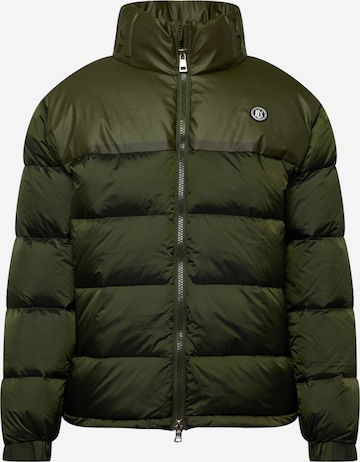 BLS HAFNIA Winter Jacket 'Omega' in Green: front