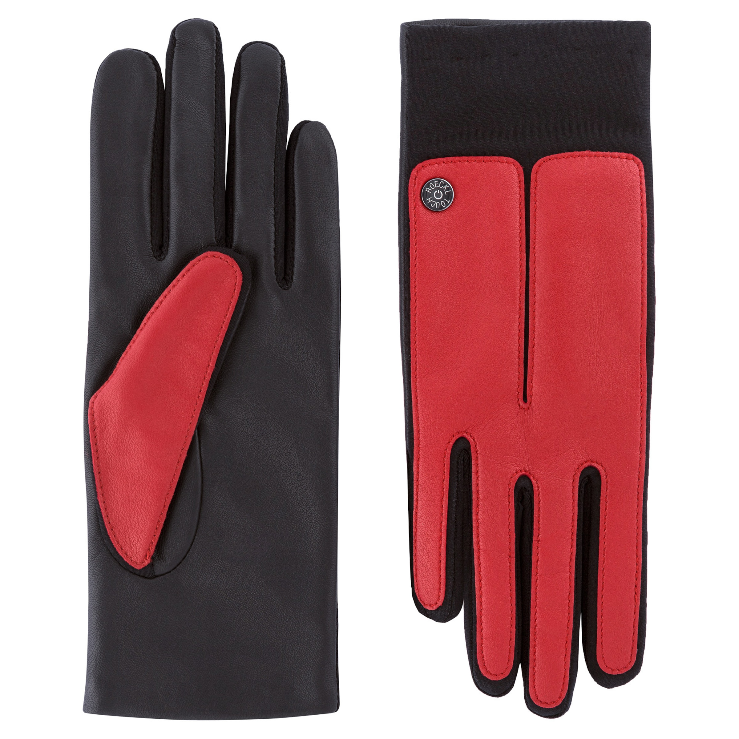 Mezzoguanti 'STOCKHOLM TOUCH' di Roeckl in rosso: frontale