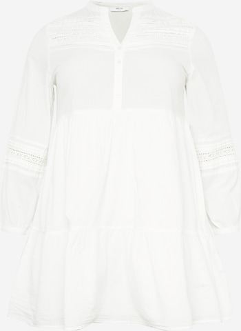 ABOUT YOU Curvy Shirt Dress 'Carmen' in White: front