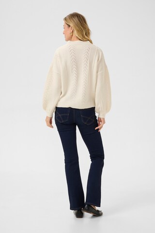 Cardigan 'CR Holiday' Cream en beige