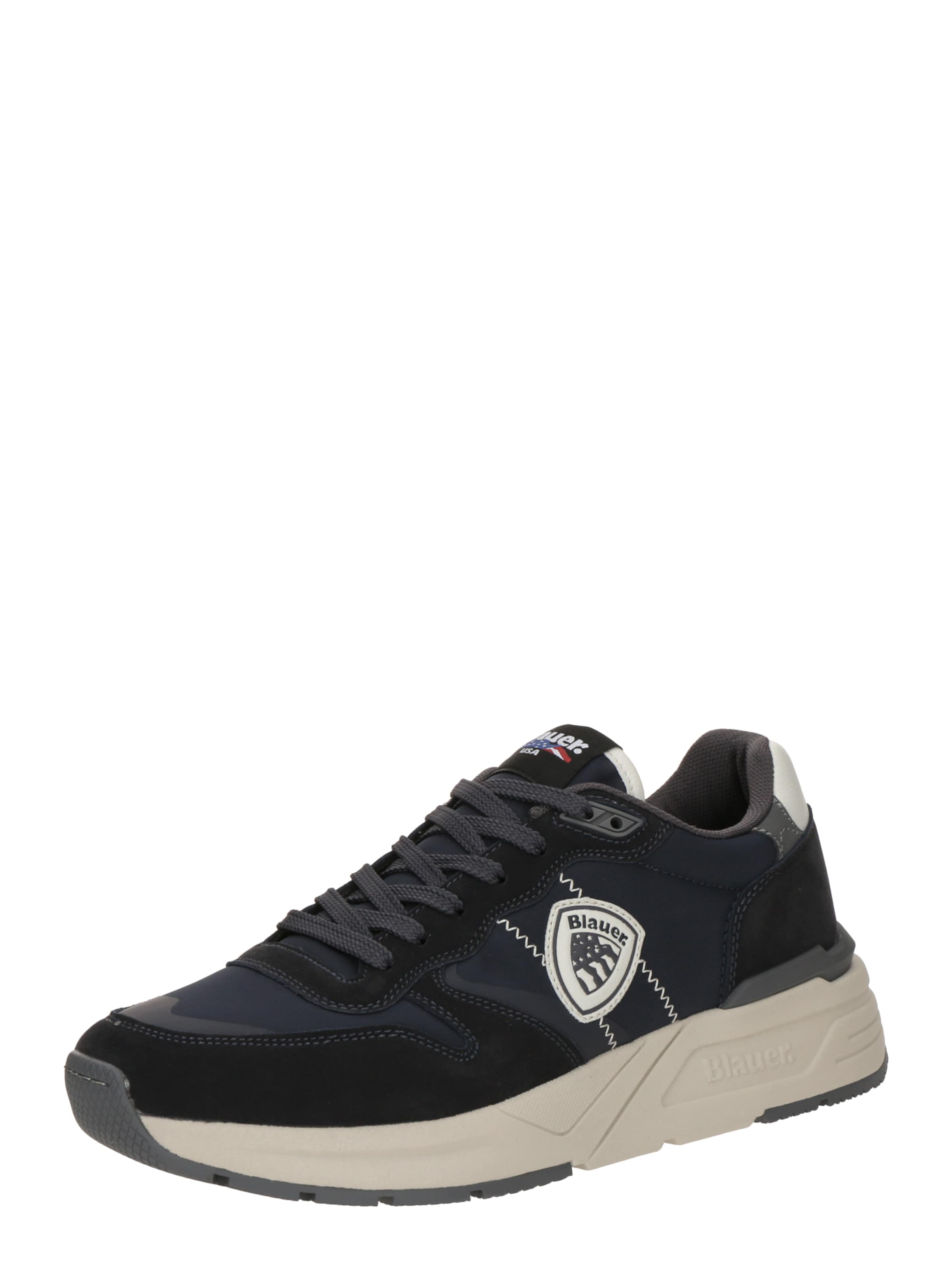 Blauer.USA Platform trainers 'MURRAY' in Blue: front