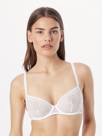 PASSIONATA T-shirt Bra in White: front