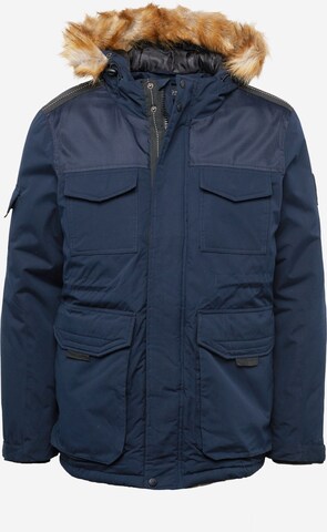 BURTON MENSWEAR LONDON Winterjas in Blauw: voorkant