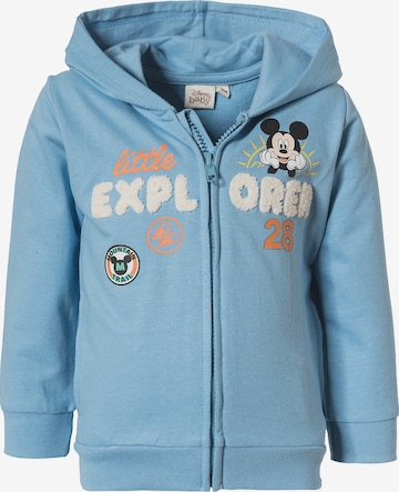 Disney Mickey Mouse & friends Zip-Up Hoodie in Blue: front