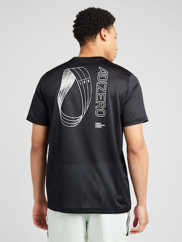 ADIDAS PERFORMANCE Koszulka funkcyjna 'ADIZERO' w kolorze czarny: przód