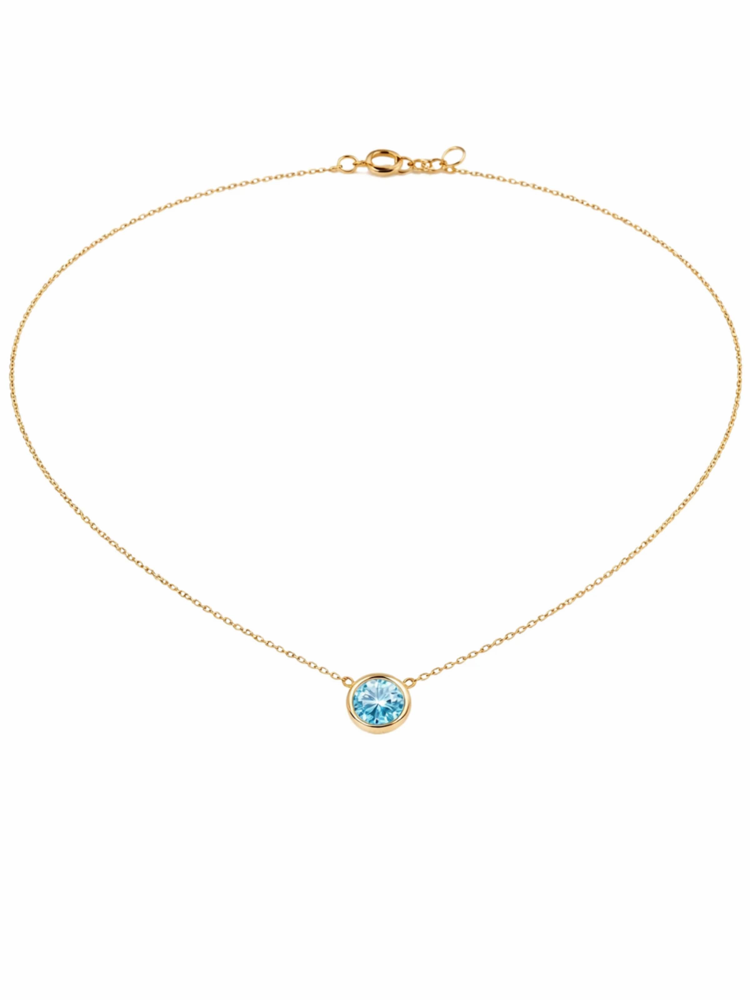Pure Schmuck Necklace in Blue: front
