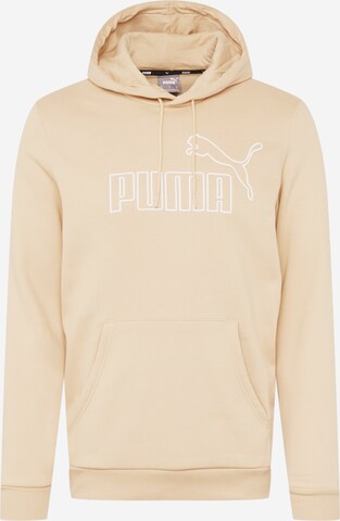 PUMA Sportsweatshirt 'Essential' in Beige: voorkant