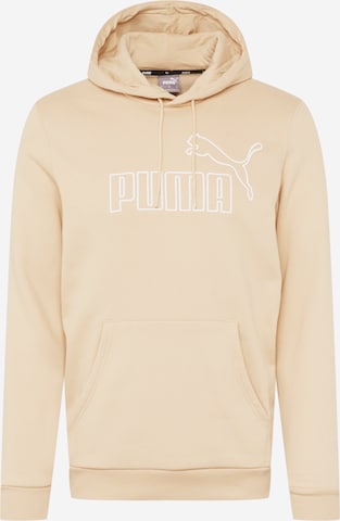 Felpa sportiva 'Essential' di PUMA in beige: frontale