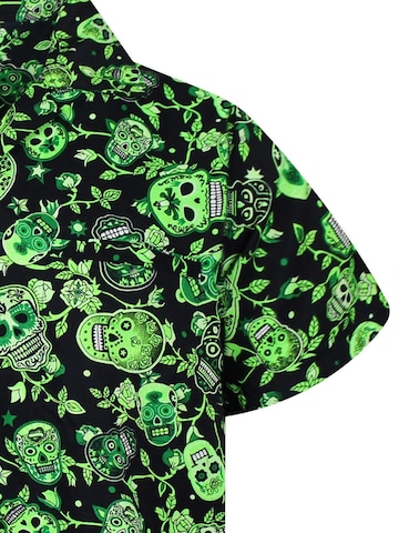 T-Shirt 'Skull' King Kameha en vert