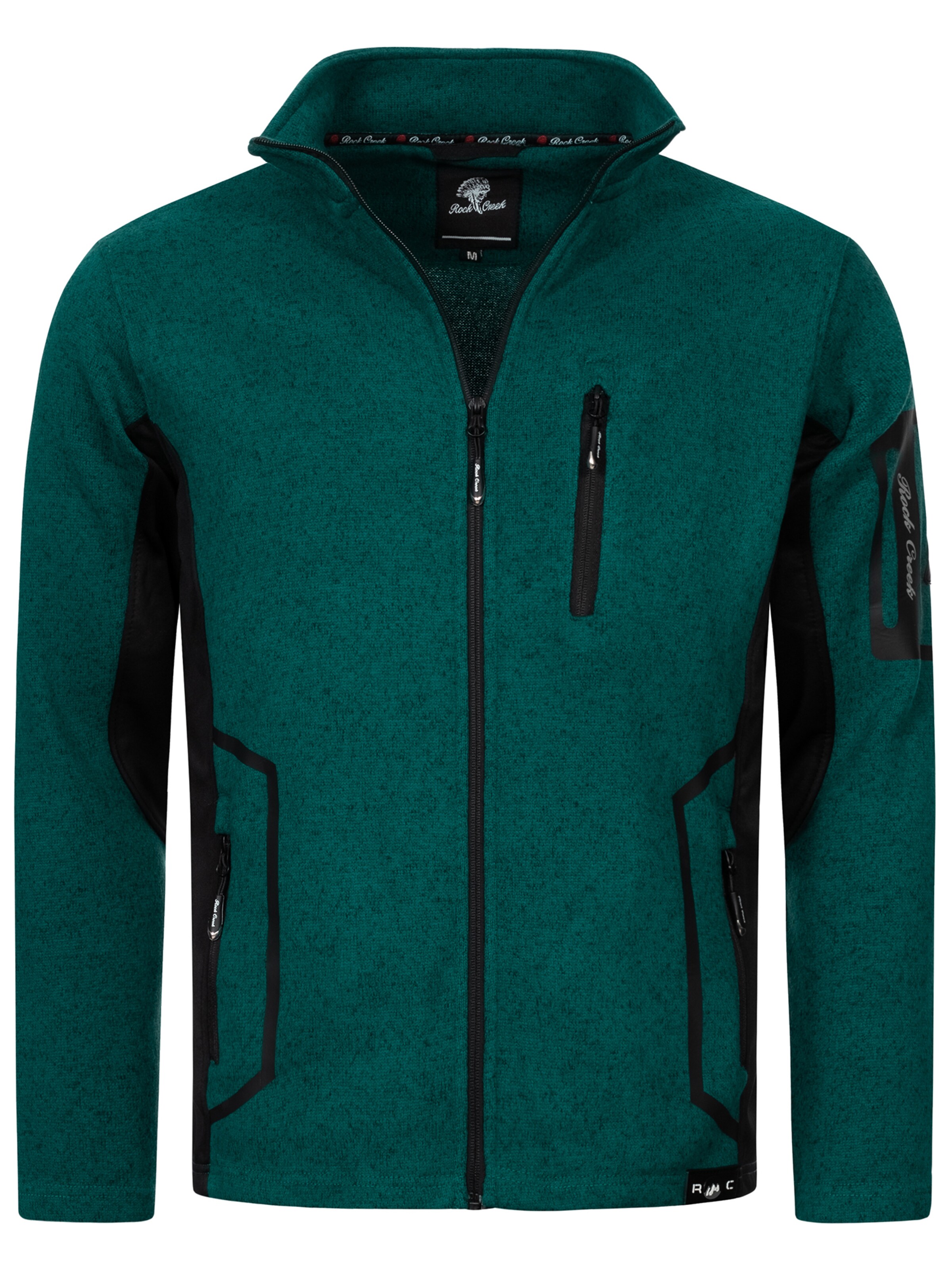 Rock Creek Fleecejacke in Blau: Vorderseite