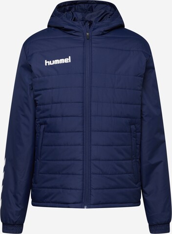 Hummel Sportjas 'Promo' in Blauw: voorkant